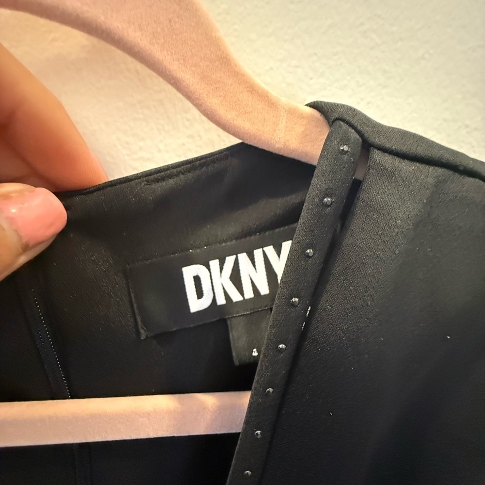 DKNY Elegant Black Midi Dress - Picture 2 of 4